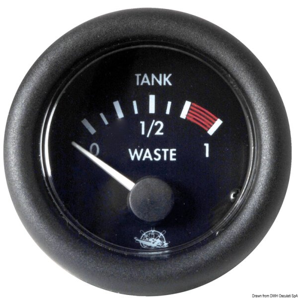 Indicatore acque nere 12 V nero - 27.438.01